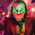 LED Clown Mask Light Up Party Mask